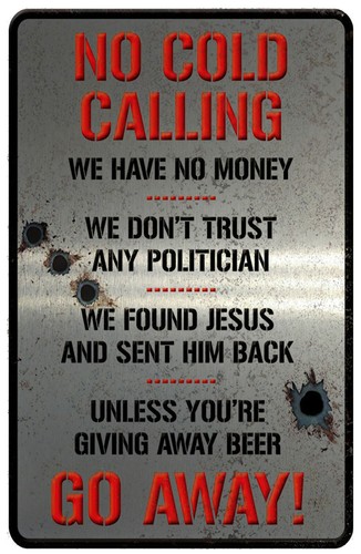 Cold callers funny metal - no,