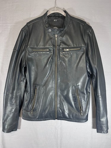 Superdry leather jacket - , grey
