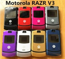 Original Motorola RAZR V3 2G Flip GSM Unlocked Bluetooth MP4 video Mobile Phone