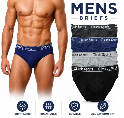 Pack 12 mens briefs - pack, 6