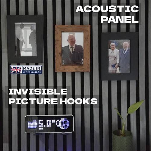 Picture hook for acoustic - picture, slat