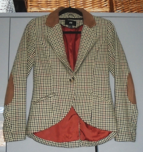 Brown check fitted - , hacking