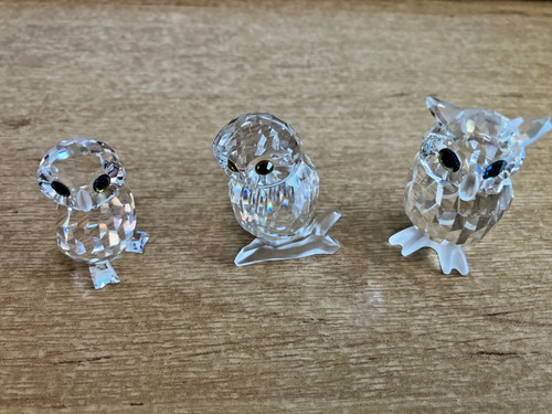 Swarovski crystal trio of - crystal,