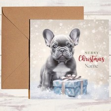 French Bulldog Christmas Card