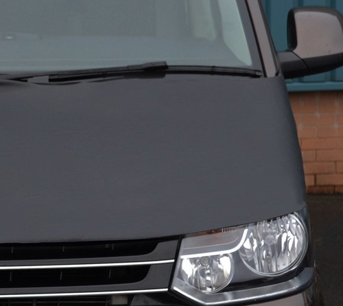 Black front bonnet - black, bra