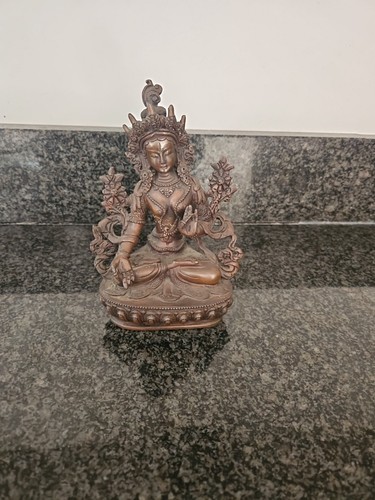 Tibetan green tara artwork - green,