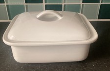 Thomas Trend White Lidded Butter Dish