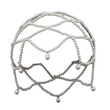 Delicate Pearls Weave Hat Vintage Styles Headpiece Women Girls Headwear