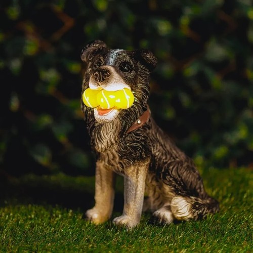 Solar dog garden ornament - dog,