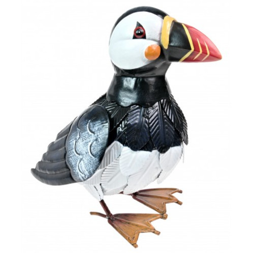 Large metal puffin - puffin, nautical