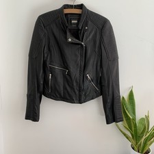 Zara Real Leather Biker Jacket