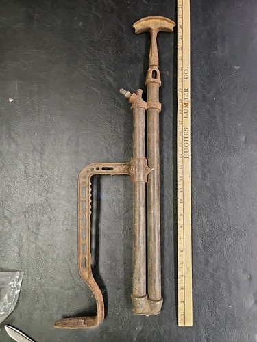 Vintage brass hand bilge pump - brass,