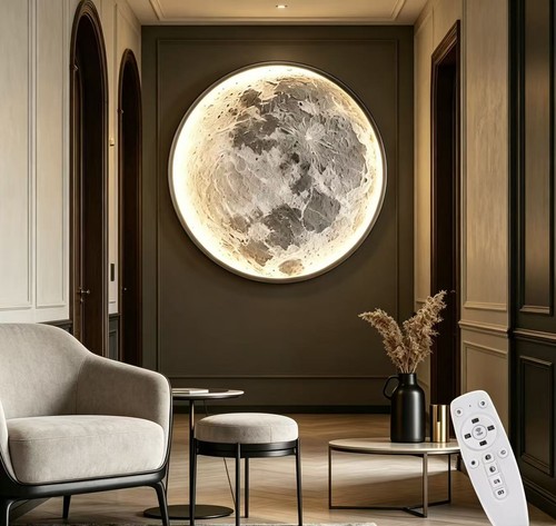 Modern round moon led - moon,