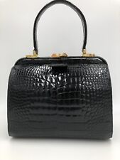 Asprey London Black Crocodile