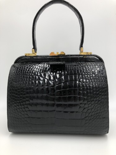Asprey london black crocodile - black,