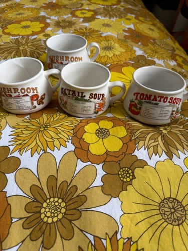 Vintage ceramic soup recipe - ceramic,
