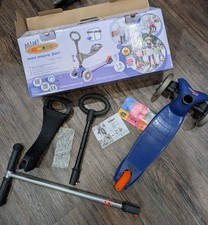 Mini Micro Scooter 3-in-1 with Seat Royal Blue Kids Scooter 1-5 Years