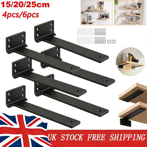 Floating shelf brackets - 6x,