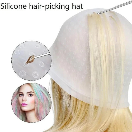 Hair highlighting dye - hair, cap