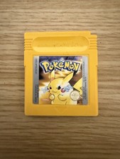 POKEMON YELLOW Nintendo Game Boy  Gameboy WORKING BATTERY 