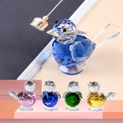 Crystal bird ornaments cute - bird,