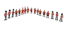 Lot Of 17x Britains Vintage 1722 Scots Guards Drum Pipe Band Lead Toy Soldiers