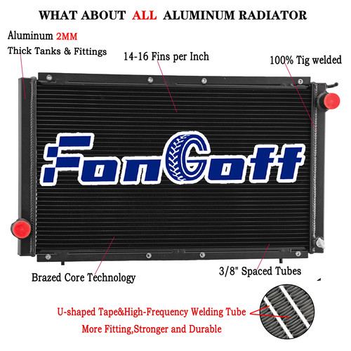 Rows radiator aluminium fit - radiator,