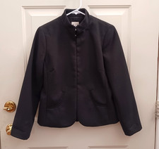 Chico's Black Mandarin Collar