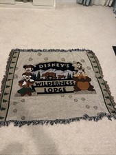Disney Wilderness Lodge Throw Blanket Tapestry Fort Hotel Walt Disney World READ