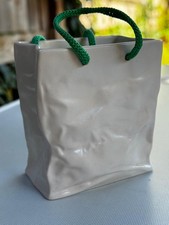 SylvaC Pottery Paper Bag Vase