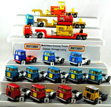 Various MATCHBOX SUPER KINGS K-23 SCAMMELL TRUCK UNIT & LOW-LOADER TRAILER Lot