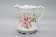 Vintage Mitterteich Bavaria Pink and White Wildflowers Creamer Germany
