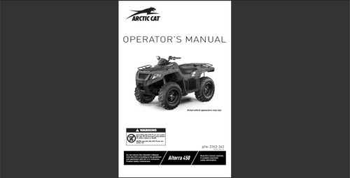 2023 artic cat - 450, atv
