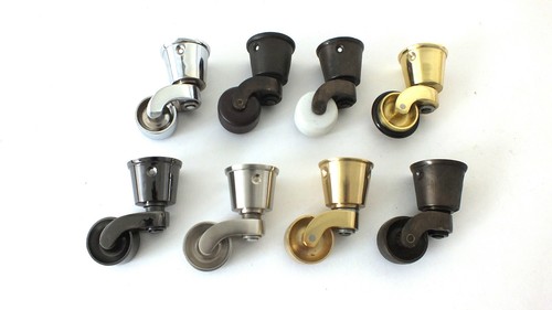 Solid brass castors - solid,