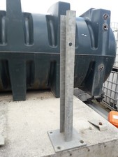 bolt down crash barrier post