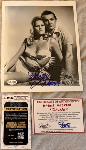 Ursula andress signed james - signed, "james