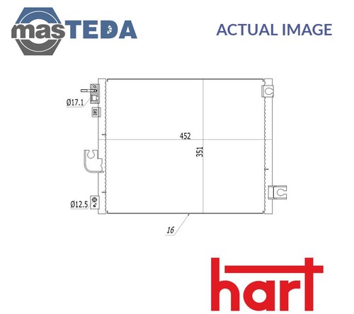 614 526 air con condenser - con,