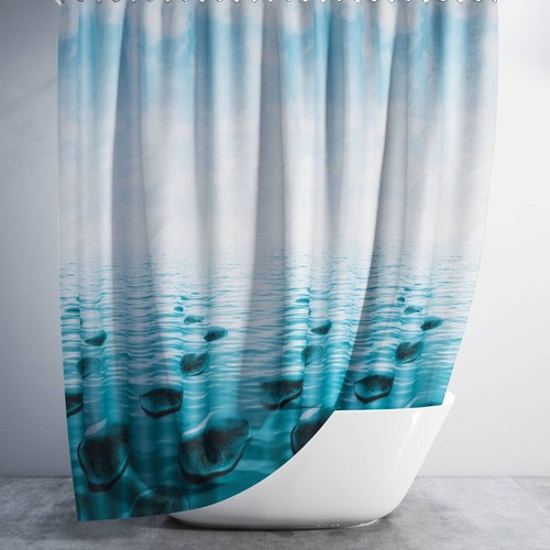 Bathroom fabric shower - shower, curtain