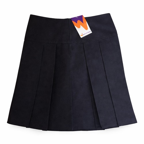 Girls black pleated school - girls,