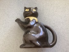 Black Cat Vintage Tea Pot