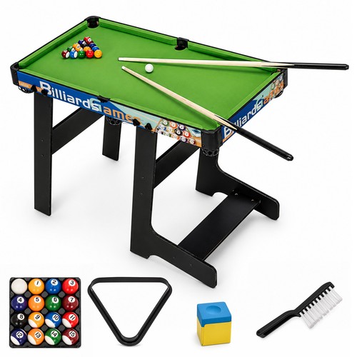 Foldable pool table set - table,