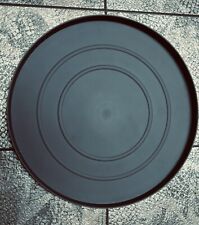 Circular Drip Tray/ Draining Board - 42cm diameter by 2.5cm deep in grey plastic