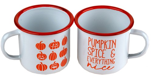 Enamel camping mug - camping,