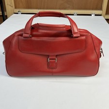 Red Faux Leather Weekend Hold