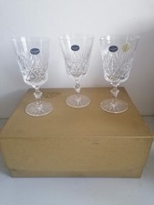 3x Vintage Bohemia Hand Cut