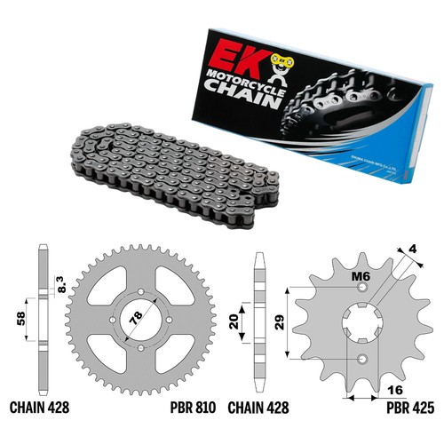 Suzuki 125 chain crown - suzuki,
