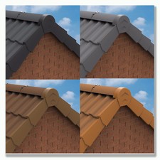 DRY VERGE | MANTHORPE | GABLE APEX ROOF TILE CAPS | RIDGE TILES