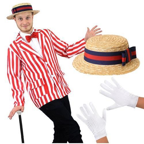 Mens bert costume red - bert,
