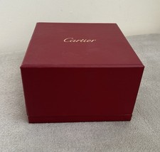 Cartier Red Leather Watch Display Case In Original Box