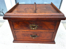 SMALL ANTIQUE TABLETOP CHEST OF DRAWERS COLLECTORS CABINET